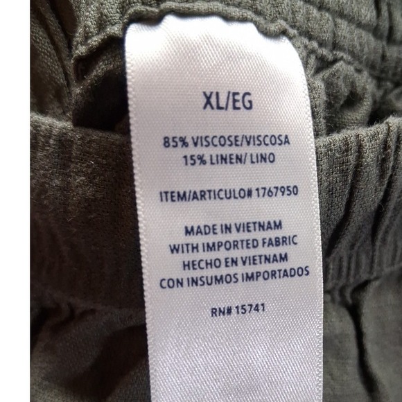 Splendid Women's Green Pants Viscose Blend Size XL 4 Pockets - Picture 8 of 9